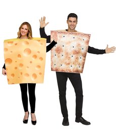 Fun World Costumes Cheese & Cracker - Couples Costume