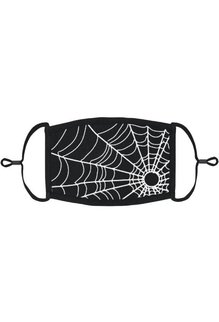 Adjustable Coronavirus Halloween Mask: Spider Web (1pk.)