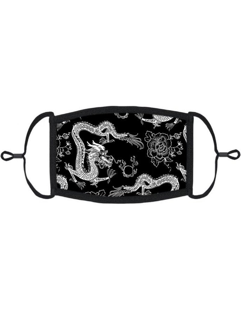 Adjustable Fabric Face Mask: Dragons
