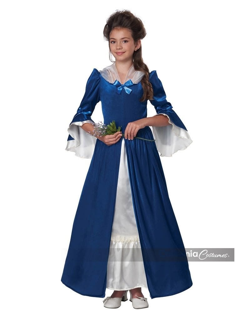 California Costumes Kids Colonial Era/ Martha Washington Dress