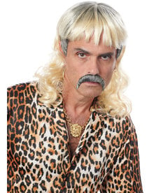 Tiger Mullet Wig & Mustache