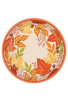 10 1/2" Round Plates: Fall Foliage (8ct.)