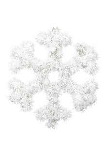 Snowflake Hanging Tinsel Decoration