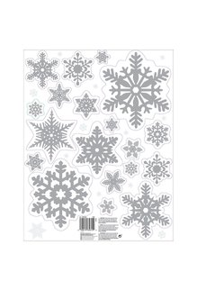 Snowflake Glitter Vinyl Window Decoration