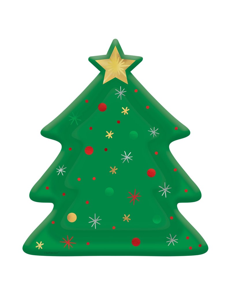 Tree Shaped Plate  - (8ct.)