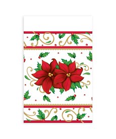 Plastic Table Cover: Winter Botanical