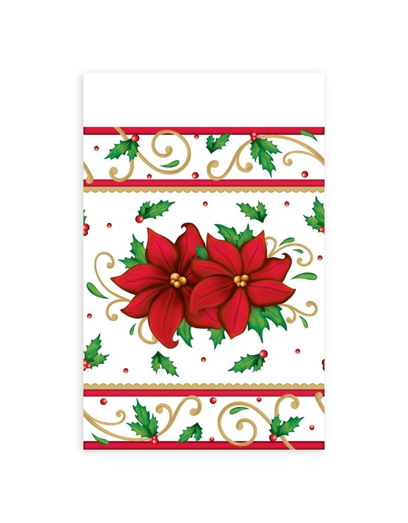 Plastic Table Cover: Winter Botanical