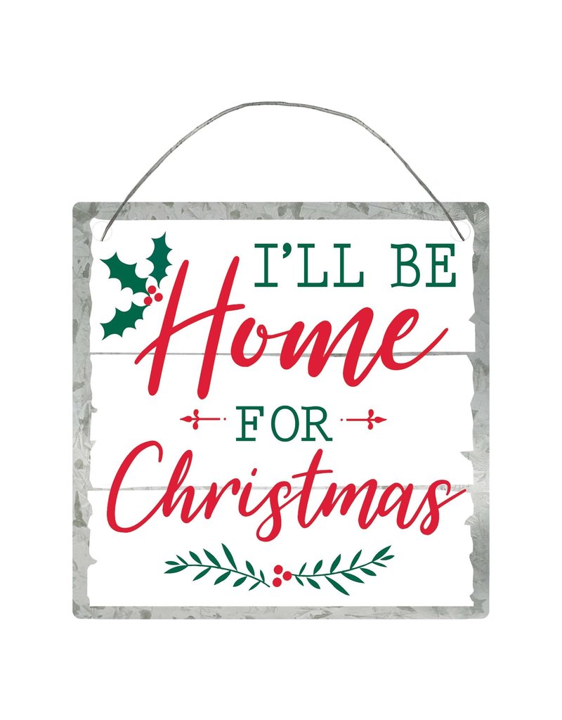 Home For Christmas Hanging Sign