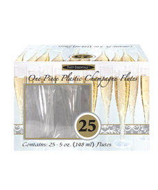 5oz. Champagne Flutes: Clear (Box Set 25ct.)