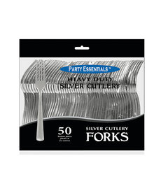 Plastic Forks: Silver (50ct.)