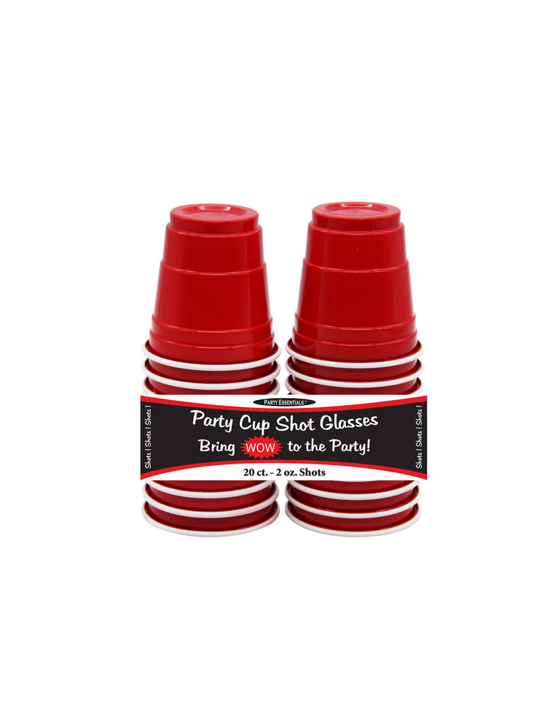 2oz. Solo Cup Shot Glasses: Red (20ct.)