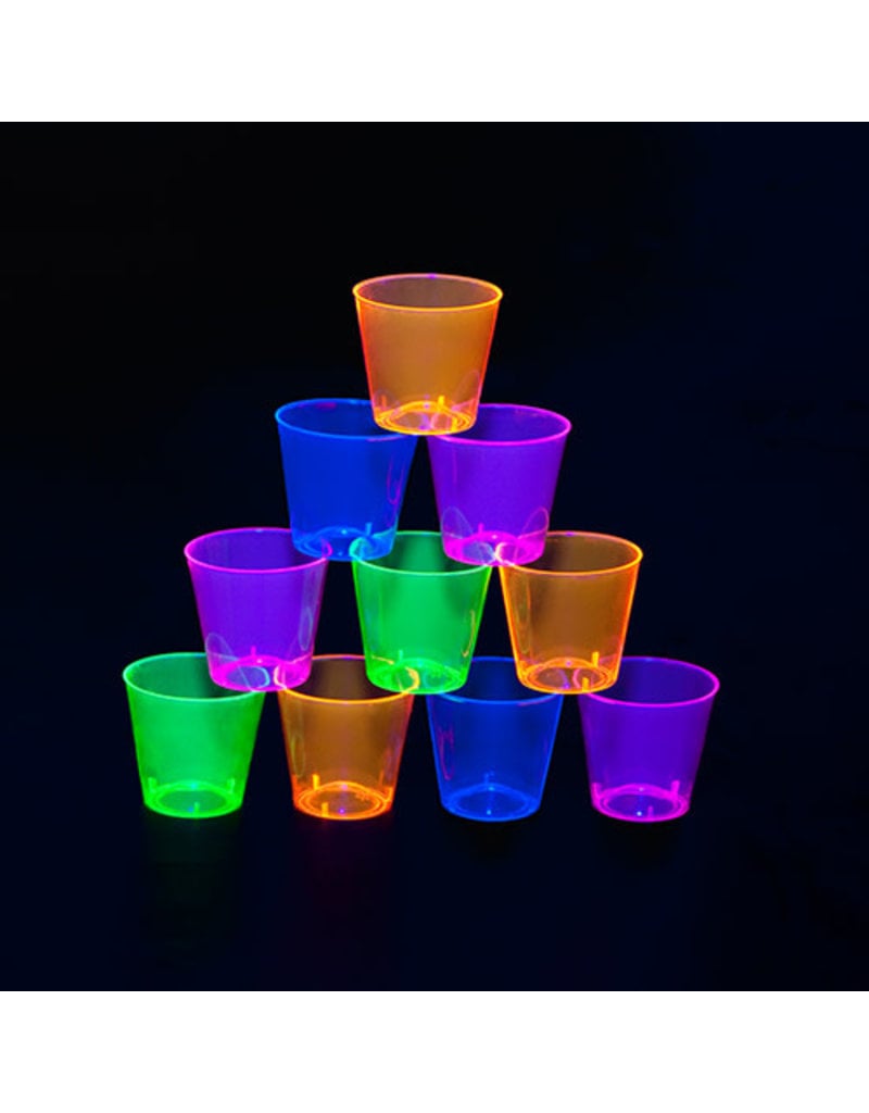 1oz. Shot Glasses: Neon Assorted (50ct.)