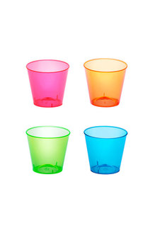 1oz. Shot Glasses: Neon Assorted (50ct.)