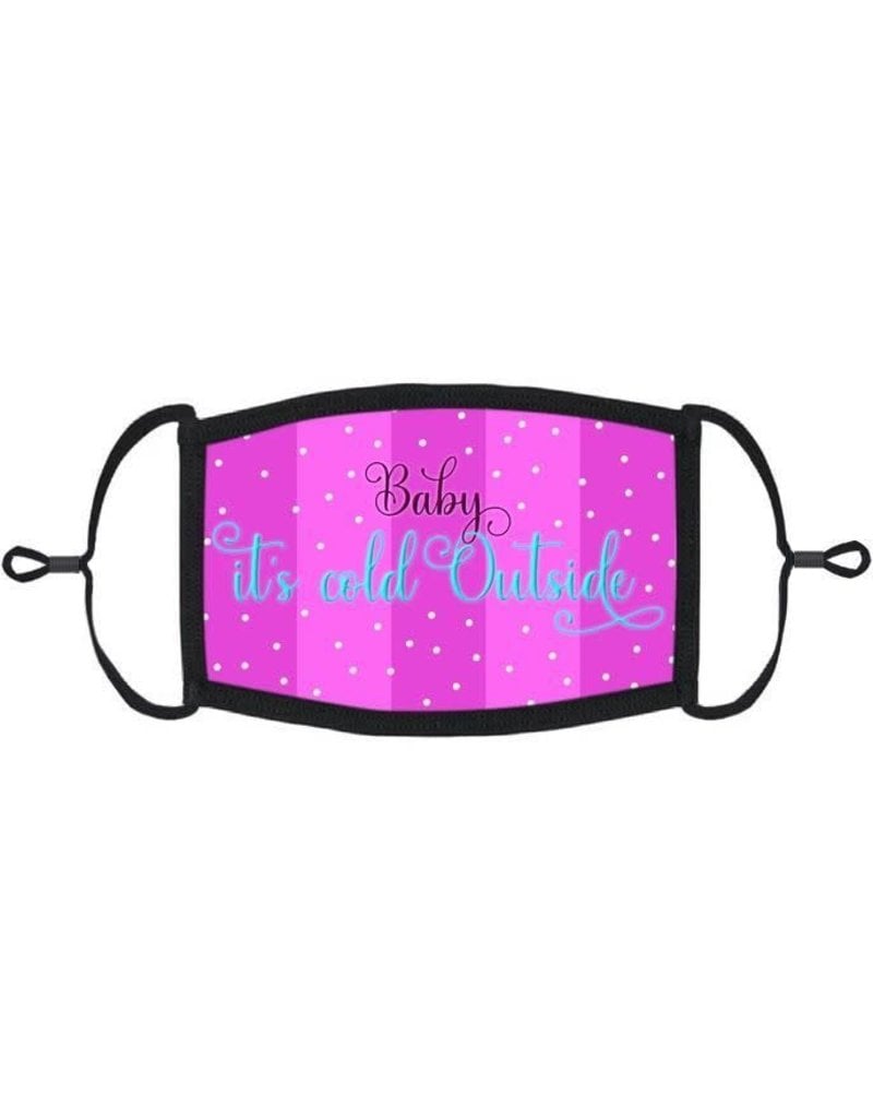 Adjustable Christmas Face Mask: "Baby It's Cold Outside" (1pk.)