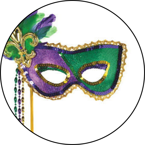 Mardi Gras Masquerade Masks