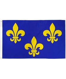 Fleur De Lis Blue 3 Flag (3x5')
