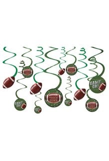 Football Game Day Swirl Decorations