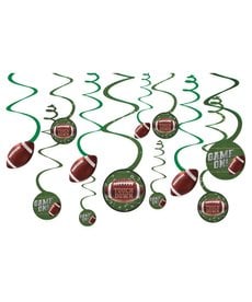 Football Game Day Swirl Decorations