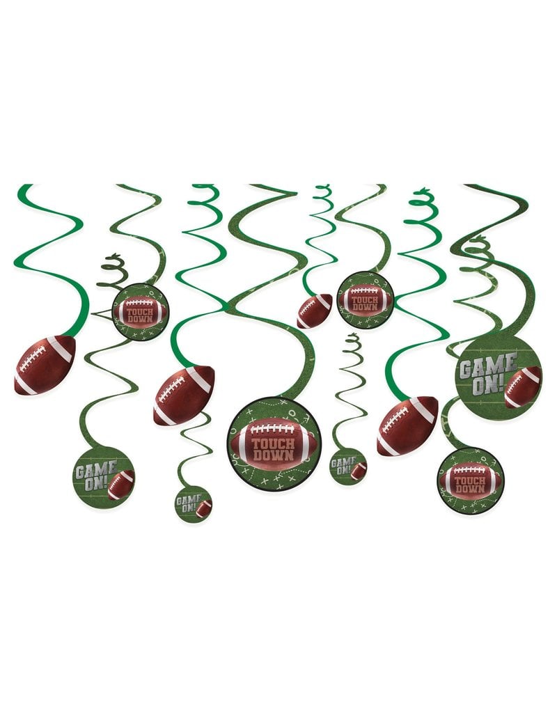 Football Game Day Swirl Decorations