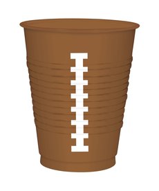 16 oz. Football Plastic Cups