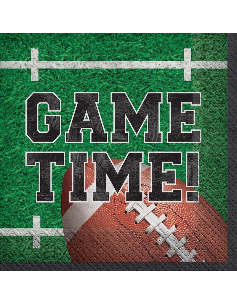 Beverage Football Napkins: Tailgates & Touchdowns