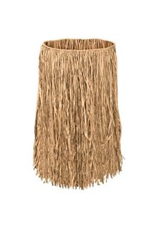 Adult Grass Raffia Hula Skirt: Natural Tan