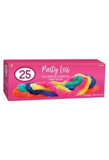 Box of Assorted Poly Luau Leis (25 Pack)