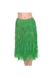 Amscan Adult Luau Hawaiian Grass Hula Skirt: Green