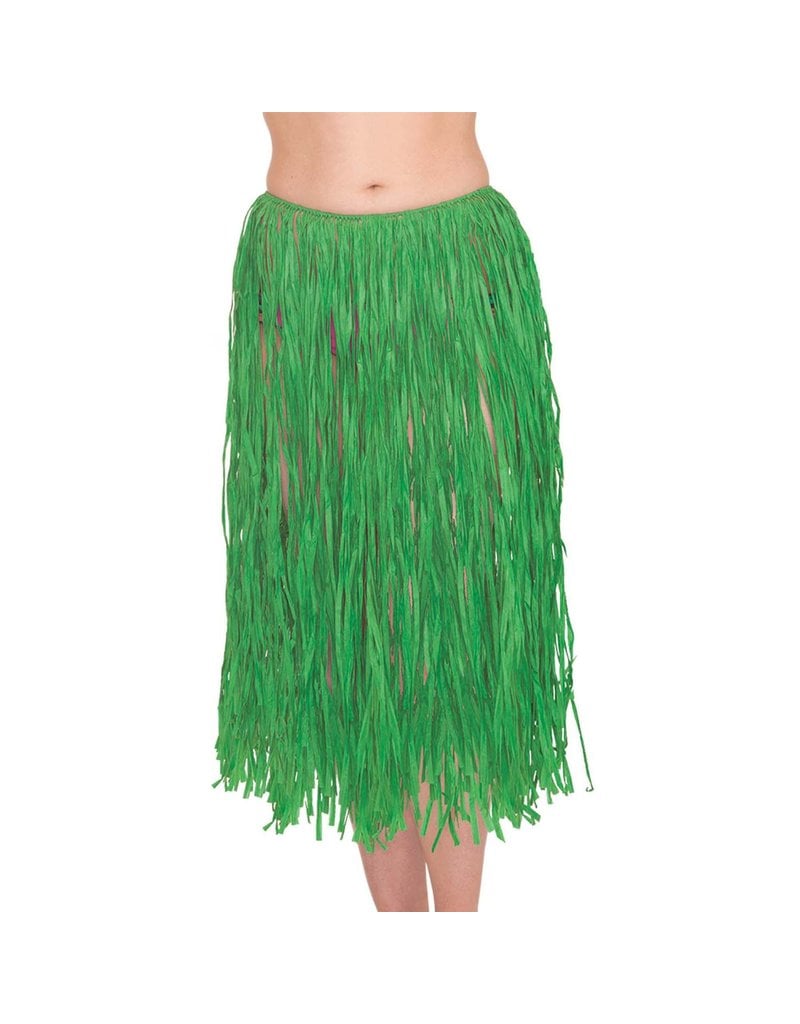 Amscan Adult Luau Hawaiian Grass Hula Skirt: Green
