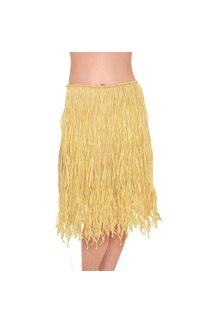 Amscan Adult Luau Hawaiian Grass Hula Skirt: Natural