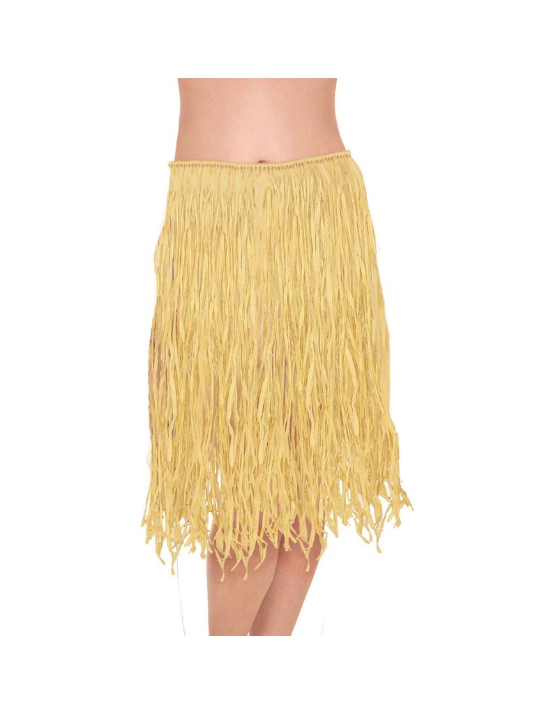 Amscan Adult Luau Hawaiian Grass Hula Skirt: Natural