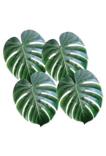 13" Fabric Tropical Palm Leaves (4 Pack)