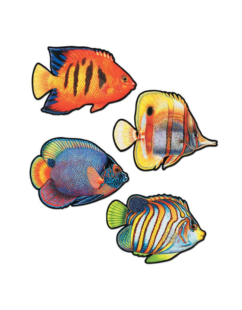 Coral Reef Fish Cutouts (4 Pack)