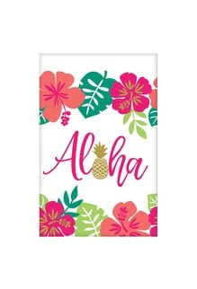 Luau Paper Table Cover: Aloha (54"x102")