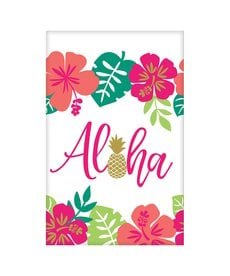 Luau Paper Tablecover: Aloha (54"x102")
