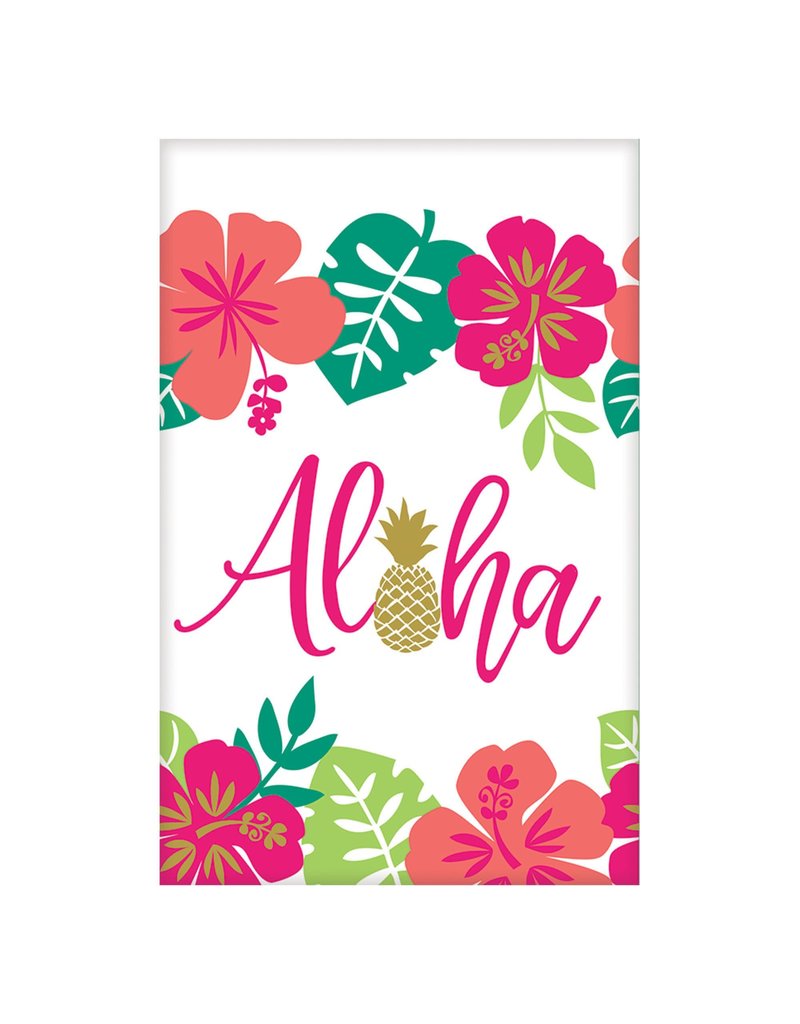 Luau Paper Table Cover: Aloha (54"x102")