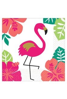 Beverage Napkins: Aloha "Flamingo" (12ct.)