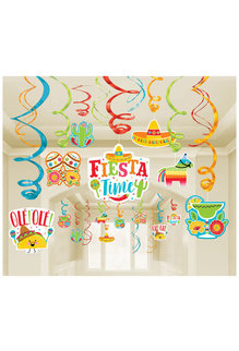 Foil Swirl Decorations - Fiesta Mega Pack