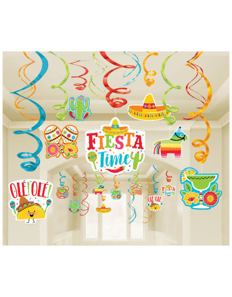 Foil Swirl Decorations - Fiesta Mega Pack
