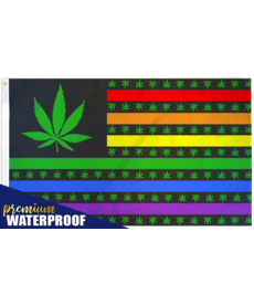Marijuana USA Rainbow Flag (3x5FT)