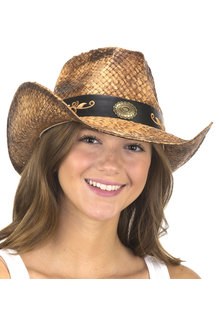 Western Cowboy Hat with Embd. on Band