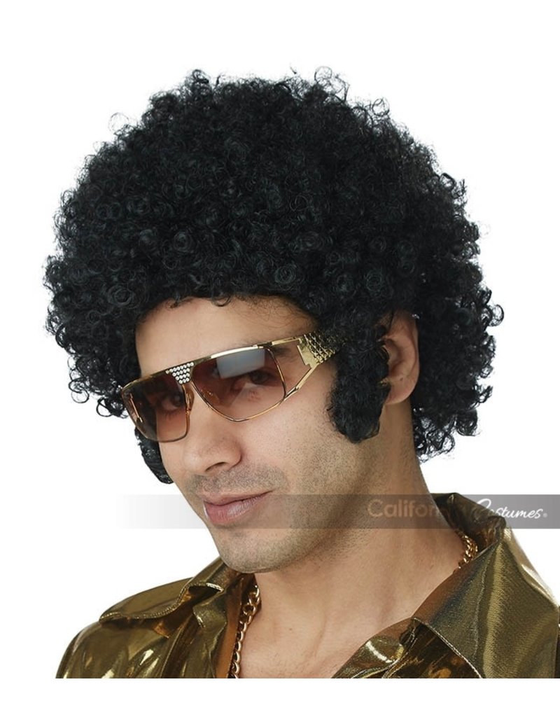California Costumes Afro Chops Wig: Black