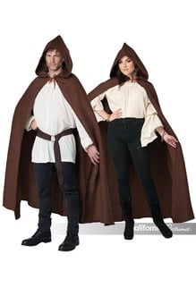 California Costumes Adult Hooded Cloak: Brown - O/S