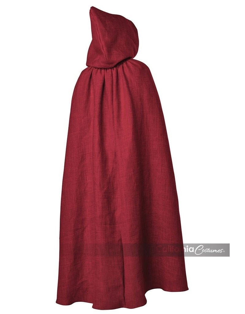 California Costumes Adult Hooded Cloak: Burgundy - O/S