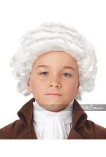 California Costumes Colonial Man Wig: Child - White