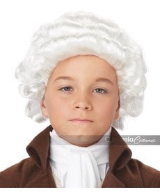 California Costumes Colonial Man Wig: Child - White