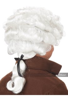 California Costumes Colonial Man Wig: Child - White