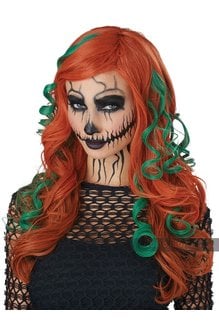 California Costumes Women's Root of All Evil Wig: Auburn/Green