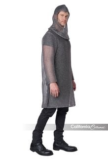 California Costumes Unisex Metallic Knit Chainmail Tunic & Cowl