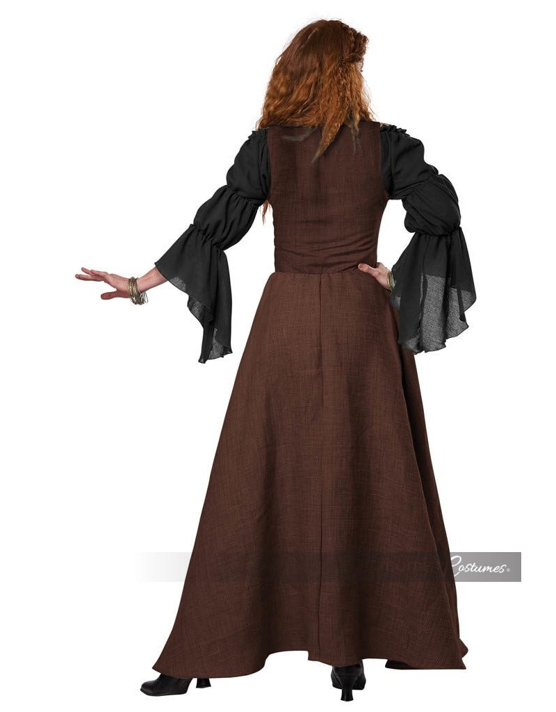California Costumes Women's Brown Medieval Overdress